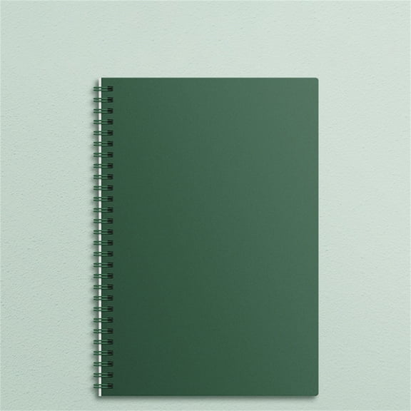 Kaireo A5 B5 Colorful PP Coil Bound Notebook , Thickened Vintage Cover Journal with Lined Inner Pages , Spiral Notepad for Study Office Daily Notes