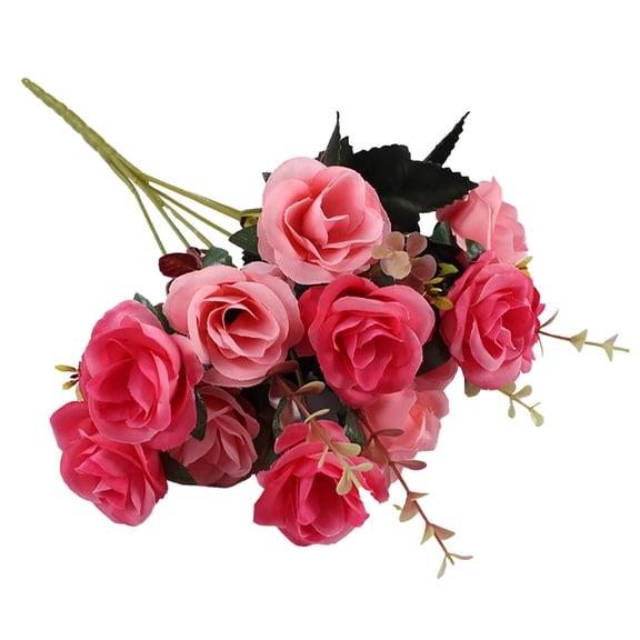 Kaireo Beautiful Lifelike Mini Artificial Roses, Ideal Floral Decorative Gift for Home Table Ornament