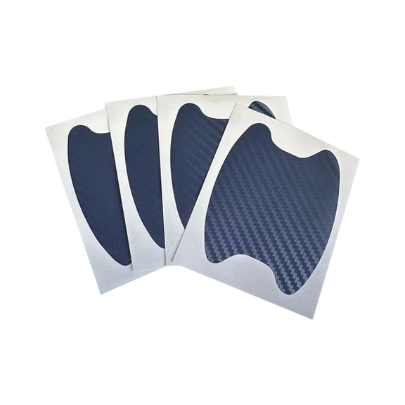 Kaireo Blue Carbon Fiber Anti-Scratch Sticker,Fiber Scratch Door Handle and Bow Protector Decal for Personalized Car Body Film Sticker,For Personalized Body Film (Removable,High Gloss)