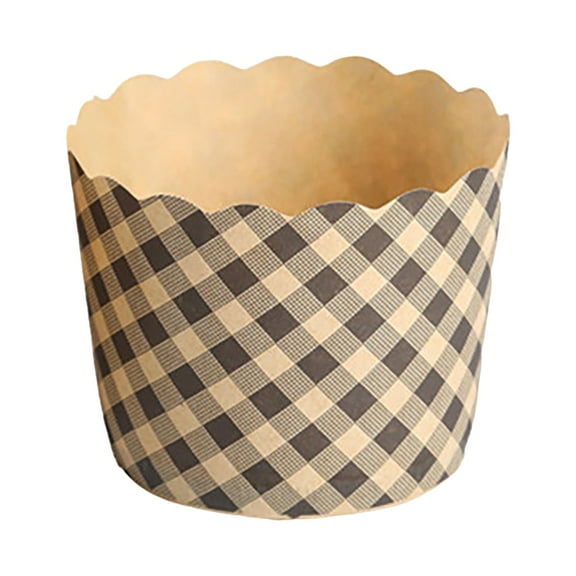 Kaireo Cake Cups-100Pcs Small,100 Pieces Baking Cups Cupcakes Lined with Brown Baking Paper,Include:Cake Cups-100Pcs,Material:Yellow Kraft Paper