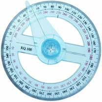 Kaireo Circular Protractor Angle Ruler 360 Degrees,Plastic s-chool Protractor for Classroom Drafting,Precision Measuring and Drawing Tool for Geometry and Math Applications