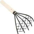thumbnail image 1 of Kaireo Clam Rake with Net, Seafood Rake with Mesh Net 10.24In High Rake Clamming Rake 5 Tine Beach Rake Clamming Equipment for Clam Digging Clam Rake Digging Seafood Rake, Clam Rake with Net*1, 1 of 8