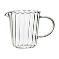 thumbnail image 1 of Kaireo Cup Aa,Elegant Shaped Glass Creamer Coffee Milk Creamer Pitcher/Serving Pitcher/ Pitcher/Milk Creamer Jug for Kitchen for Kitchen for Drinking Milk Tea Coffee Wine Beer Hot Or Cold Drinks, 1 of 5