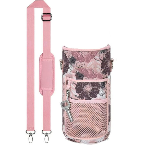 Kaireo Cup Sleevelarge Half Gallon 64 Oz Motivational Water Bottle With Sleeve and Time Marker for Sport and Fitness Leakproof & Bpa Free