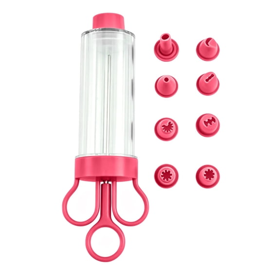 Kaireo Deviled Egg Piping Tool with 8 Tips – Comfort Grip Egg Filling Injector, Non-Stick Deviled Egg Maker & Cupcake Decorating Tool for Home Baking, Pastry Filling & Food Making