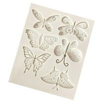 Kaireo Diy Butterfly Silicone Mold Fondant Cake Silicone Mold Cake Decoration Baking Mold Western Pastry Accessories,Washable Silicone Cake Cake Candy Decorating Tray Diy Craft Project