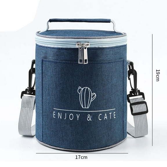 Kaireo Enjoy Cate Cartoon Insulated Bag Simple Fabric Waterproof Lunch Box Bag Insulated Bag Lunch Bag Small,Insulated Picnic Cartoon Carry Case Thermal Portable Cold Lunch Bag Bento Bag