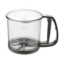 Kaireo Flour Sifterhand Crank Baking Mesh Hand Crank Semi Automatic Sugar Powder Sieve Cup Plastic Handheld Cooking Baking Toolhand Crank Baking Mesh Hand Cooking Baking Tool