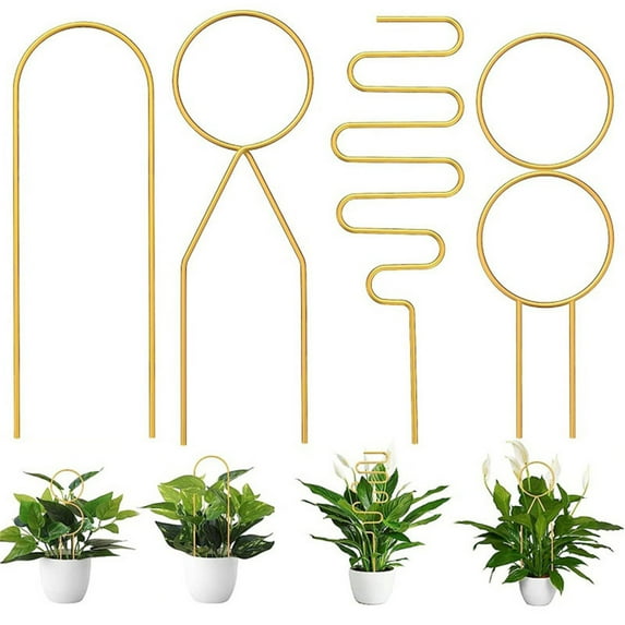 Kaireo Flower Pot Stand Clearance Garden Pot Stand Climbing Pergola Hoop Flower Stand Potted Solid Vine Climbing Pergola Garden Pot Stand, 4*Flower Pot Stand