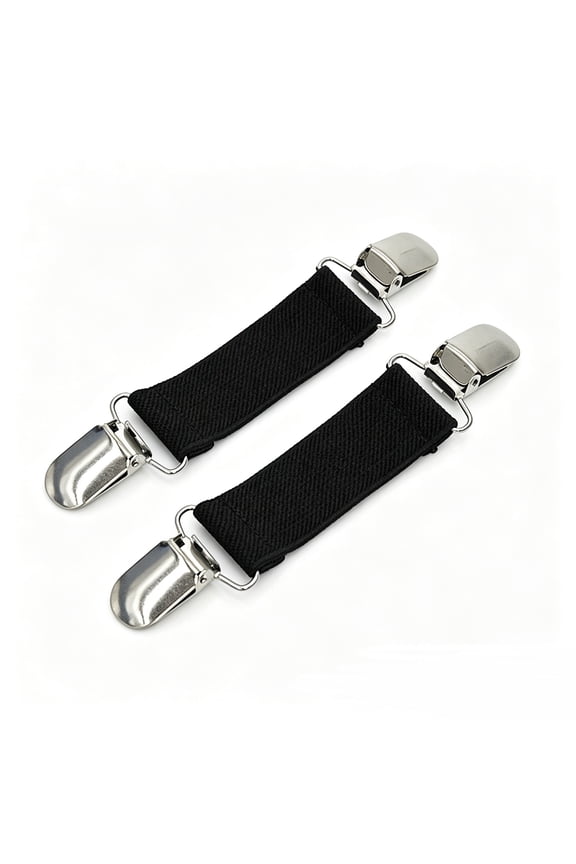 Glove Clips 2 Pack, Adjustable Elastic Mitten Clips with Anti-Lost Design – Sturdy Metal Clips for Adults, Winter Sports, Ski & Outdoor Activities, 48 Inch Strap