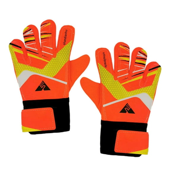 Kaireo Goalkeeper Gloves Without Finger for Adults and Children Unisex Football Gloves 4Mm Grip,Professional Goalkeeper Gloves Orange Adultea Pair of Orange Adult Professional Goalkeeper Gloves