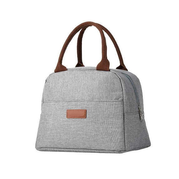 Kaireo Gray Lunch Bag,Lunch Bag for Women Men Insulated Lunch Box for Adult Reusable Lunch Tote Bag for Work Picnic School Or Travel Tote,Include:1X Lunch Bag