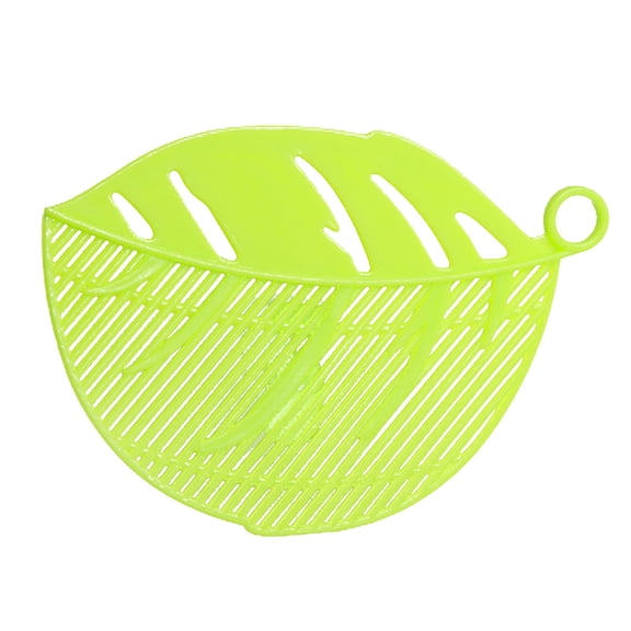 Kaireo Green Clip-On Rice Washer Drain Plate,1 Pack Durable Cleaning Half Round Rice Washing Sieve Cleaning Gadgets Kitchen Clip Tool,Material:Plastic,Material:Plastic