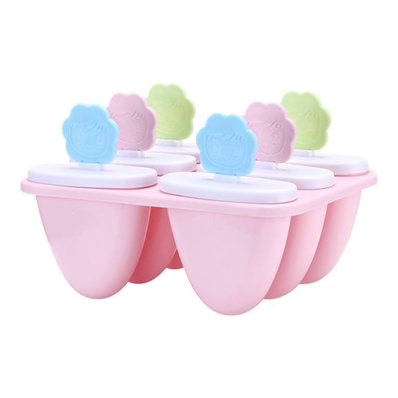 Kaireo Homemade Ice Cream Silicone Ice Cream Popsicle Mold Diy Ice Cream Mold Popsicle Mold Pink,Silicone Ice Cream Mold Ice Lolly Molds Ice with Sticks Tray Ice Froze