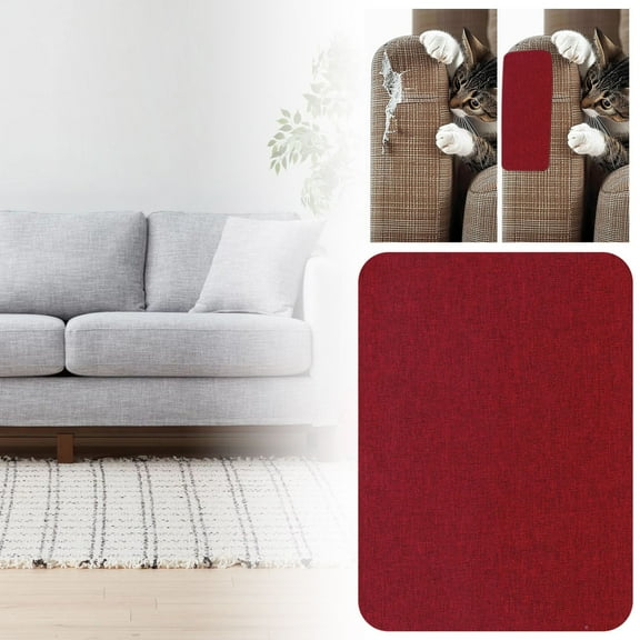 Kaireo Invisible Beige Linen Repair Patch, 8×11 Inch Fabric Cover Sticker, Simple Renew Solution to Refresh Worn Sofa, Couch and Car Seats