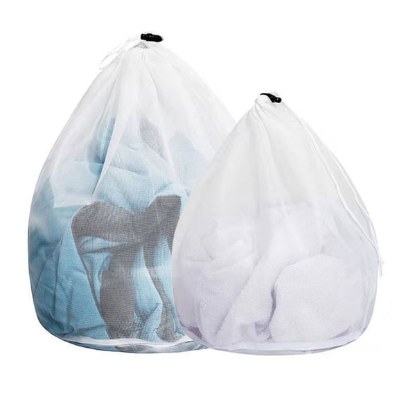 Kaireo Large Capacity Durable Mesh Laundry Bag, Drawstring Closure Washable Storage Bag for College Dorms and Apartment Daily Use