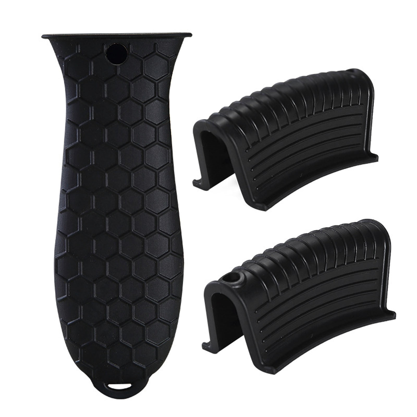 Kaireo Less than $5 Silicone Hot Grip Holder Cover Set Black,Silicone ...