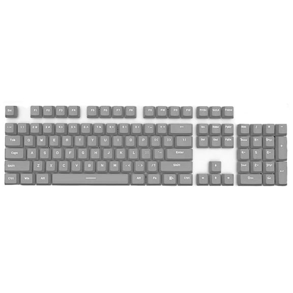 Kaireo Mechanical Keyboard Keycaps Gray, 104 Keys PBT Double Shot Replacement Keycaps Set for Cherry MX Gateron Switches, Durable Non-Slip OEM Profile Key Caps – 1 Pack