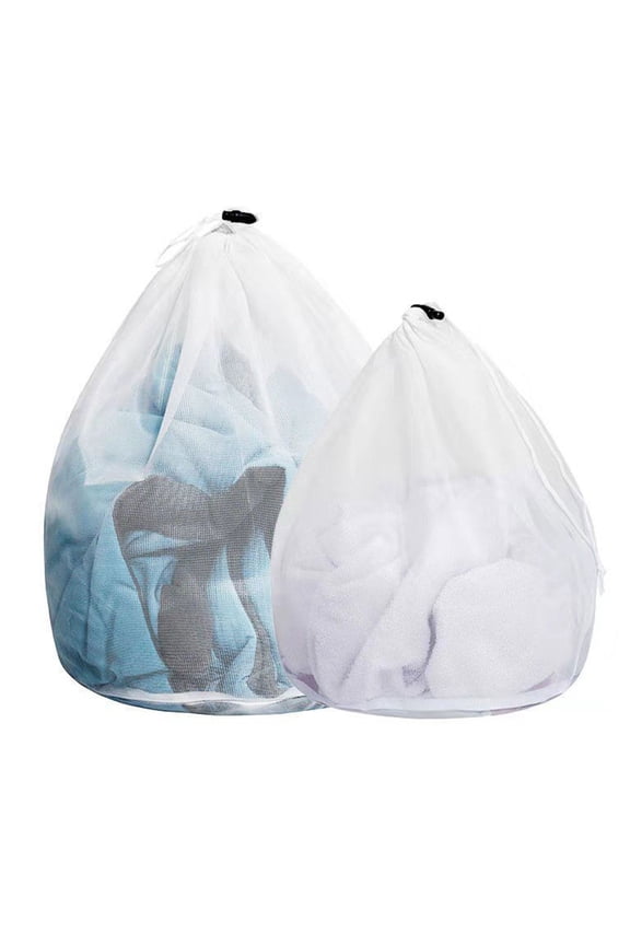Mesh Laundry Bag Extra Large Heavy Duty Drawstring Closure Sturdy Mesh Material Machine Washable for Factory Dorm Apartment