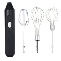Kaireo Mini H and Mixer Handheld Kitchen Mixer Egg Beater Usb Rechargeable H and Mixer for Baking Cake Egg White Yeast Dough Include 3 Stainless Whisk,Handheld Coffee Frother,Mixer Black