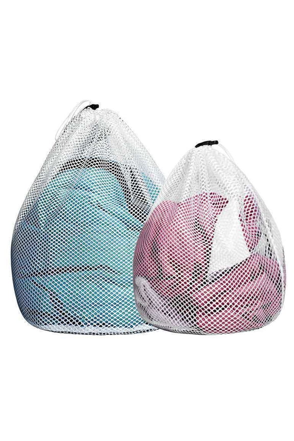 Oversized Heavy Duty Mesh Laundry Bag, Breathable Sturdy Wash Bag with Drawstring Closure for Dorm, Apartment and Household Washing Use