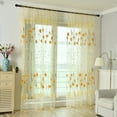 thumbnail image 1 of Kaireo Premium Polyester Floral Sheer Curtain, 39"x 78.7" Wrinkle-Resistant Tulle Window Drape, Durable Breathable Voile Screen for Long-Term Home Use, 1 of 5