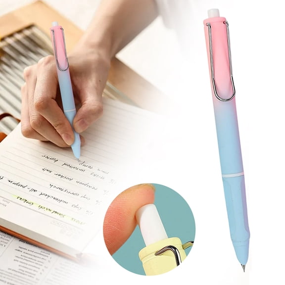 Kaireo Retractable Pen 0.38mm, Fine Point Refillable Pens, Extra Black Ink Writing Pens for Office and Schol Supplies