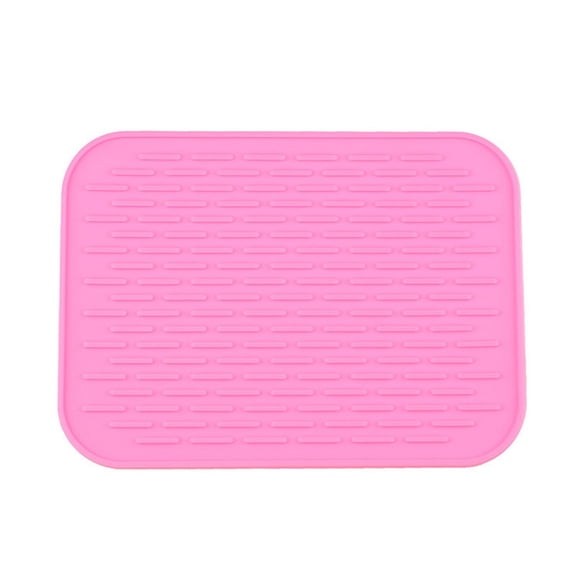 Kaireo Silicone Dish Drying Mat Large Flexible Rubber Drying Mat Heat Silicone Trivet Counter Top Mat Dish Draining Mat Mat for Multiple Usage Easy Clean