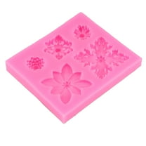 Kaireo Silicone Mold Pink,Silicone Flower Mold for Polymer Clay Earrings Tiny Daisy Diy Earrings Silicone Mould Flexible Resin Fondant Mold Clay Jewelry Mold