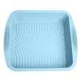 thumbnail image 1 of Kaireo Silicone Square Cake Pan 8X8 Baking Pan Pan Nonstick Silicone Cake Silicone Baking for Cakes Muffin Bread Rice Crispy Lasagna Pie Silicone Cake Baking Pan Blue, 1 of 6