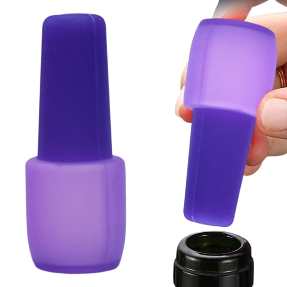 Kaireo Silicone Wine Stoppers Reusable, Airtight Leak Proof Wine Bottle Stopper with Press & Pop Up Design, Seal Sparkling Wine, Champagne, Beer for Home Kitchen Bar, 1 Pack