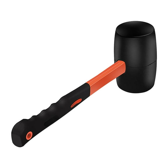 Kaireo Soft-Face Rubber Mallet with Shock-Absorbing Handle,Non-Marring Hammer for Tile Installation,Woodworking and Automotive Work,Dual-Head Design for Gentle Precision Striking