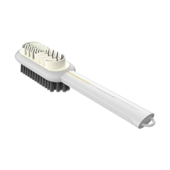 Kaireo Two-In-One Suede Shoes with a White-Gold Brushed Finish,2 in 1 Scrub Suede Shoe Brush Suede Leather Cleaning Brush with Soft Brush for Shoe Boot Bag Cleaning