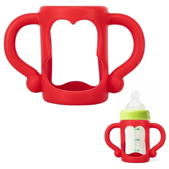 Kaireo Versatile Wide Mouth Bottle Handles, Compatible with 2nd & 3rd Generation Bottles, Sturdy Comfort Grip for Infant Feeding