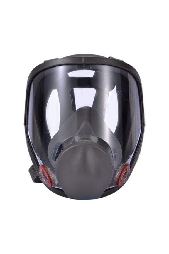 Wide-Field Reusable Gas Mask,Full Facepiece Respirator with Large Lens and Silicone Seal,Niosh-Approved for Dust,Painting,or Diy Projects,Comfortable Four-Point Harness
