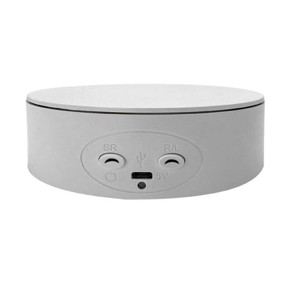 Kairuite 13Cm Rotating Display Stand Electric Turntable With A Load Capacity Of 5Kg white