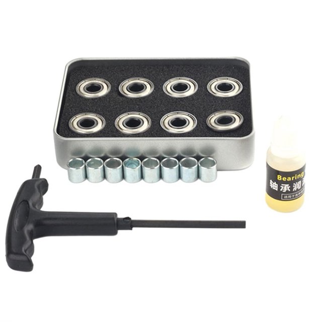 Kairuite 16pcs High Speed Silent Bearing 608z for Roller Skates