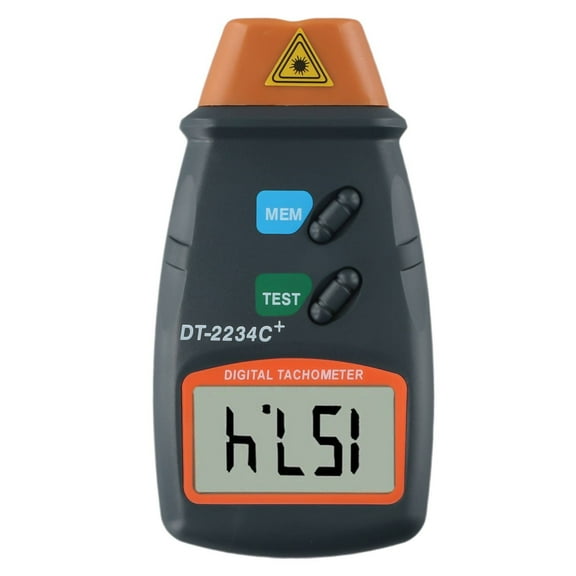 Kairuite 1PCS Digital Tachometer Non Contact Photo RPM Tach Meter Motor Speed Gauge