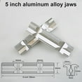 Kairuite 1pair CNC Milling Steel Vise Hard Jaw Fixture VType Jaw
