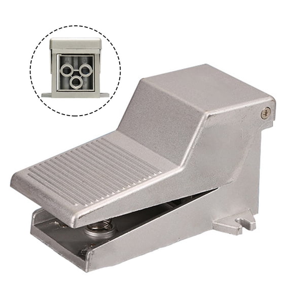 Kairuite 1pc 2 Position Pneumatic Air Foot Pedal Valve Switch 1/4 PT Non-slip Momentary