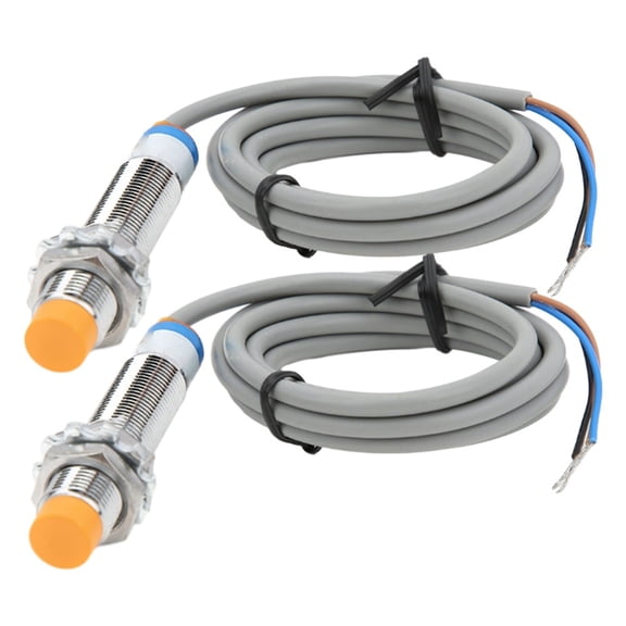 Kairuite 2PCS LJ12A3-4-Z/BX Inductive Proximity Sensor Switch NPN 6V-36V Approach Sensor