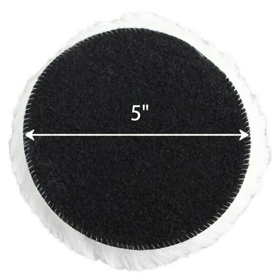 Kairuite 3\" 4\" 5\" 6\" 7\" Lambs Wool Buffing Polishing Pads Bonnets Sanding Car Buffer Pad