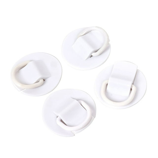 Kairuite 4pcs 6cm Circular DRing PVC Patch for Inflatable Boat Kayak