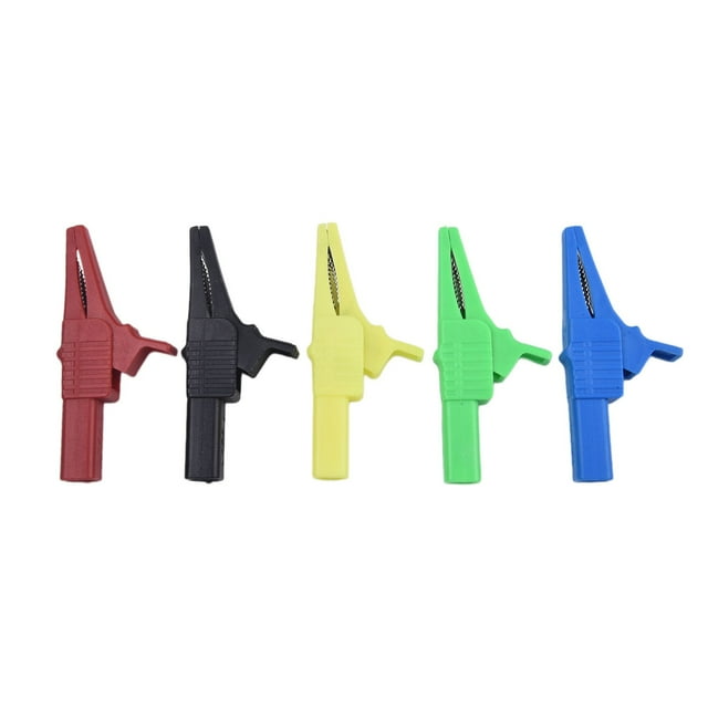 Kairuite 5PCS Copper Crocodile Clips 1000V/32A 4 mm Banana Plug Test