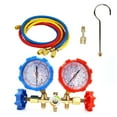 Kairuite AC Manifold Gauge Set for R134A R1234YF, Automotive 4 Way Car