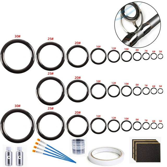 Kairuite Fishing Rod Repair Kit Fishing Pole carbon Insert Repair