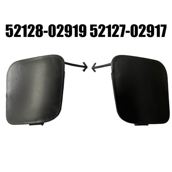 Kairuite Front Pair Bumper Tow Cover For Toyota For Auris 2016-18 52128-02919 52127-02927