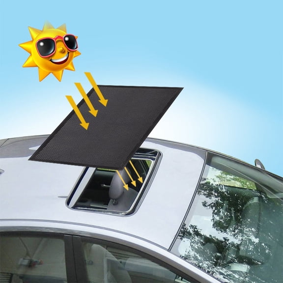 Kairuite Magnetic Car Sunroof Sun Shade Mesh Cover Sunroof For Window Sunshade
