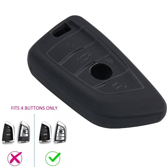 Kairuite Matte Black Car Key Fob Cover Case Protector For BMW 4 Buttons G20 G30 G01 G05