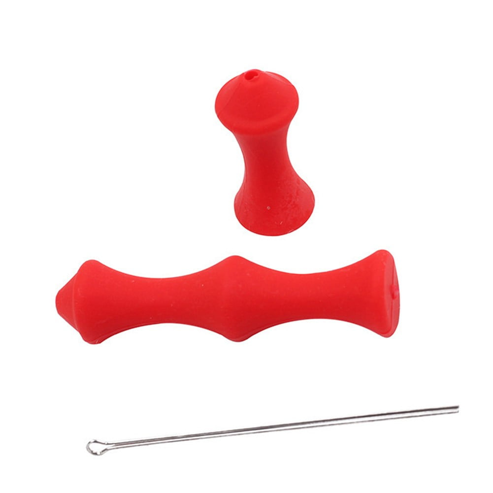 Kairuite Silicone Bow String Finger Savers Practice Finger Guard Red